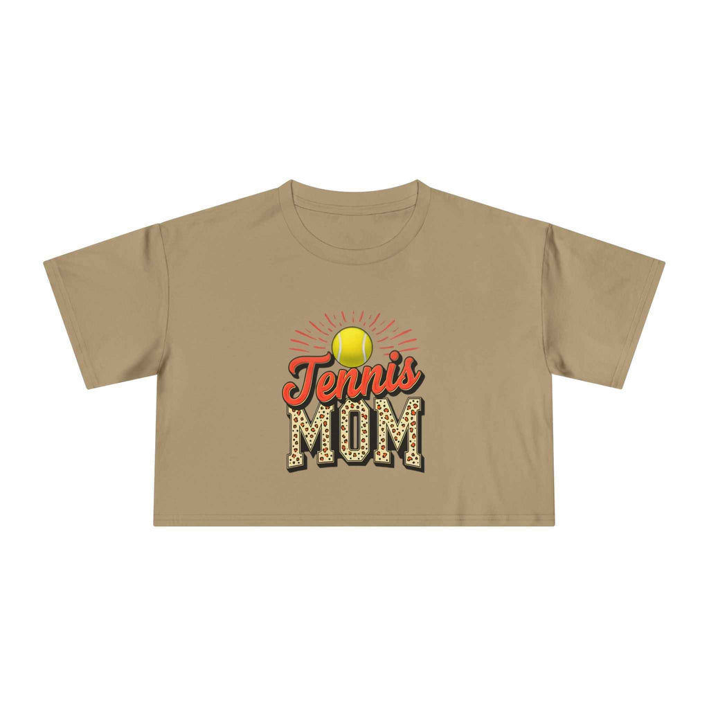Tennis Mom Cheetah Print Crop Tee