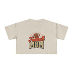 Football Mom Cheetah Print Crop Tee