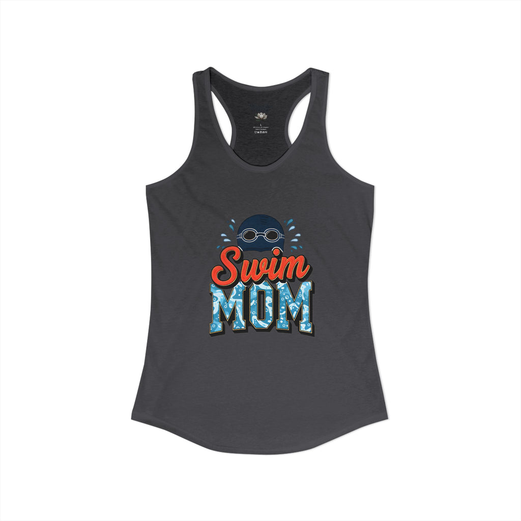 Swim Mom Racerback Tank – Personalized Name & Number Option | Lightweight Women’s Swim Tank Top - Magnolia Wild SC