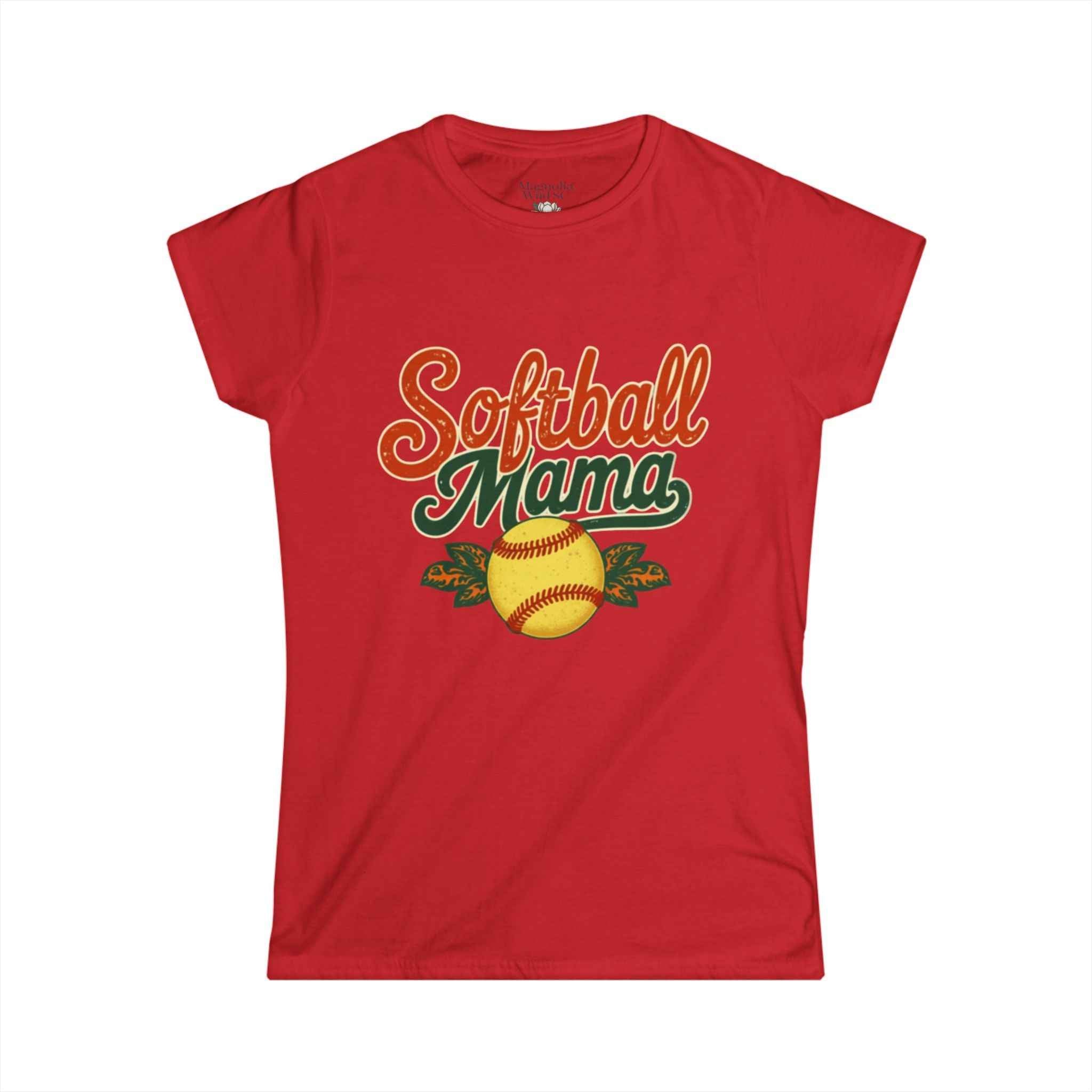 Retro Softball Mama Tee