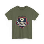 Retro Badge Style: The Vintage Soccer Dad Shield Tee