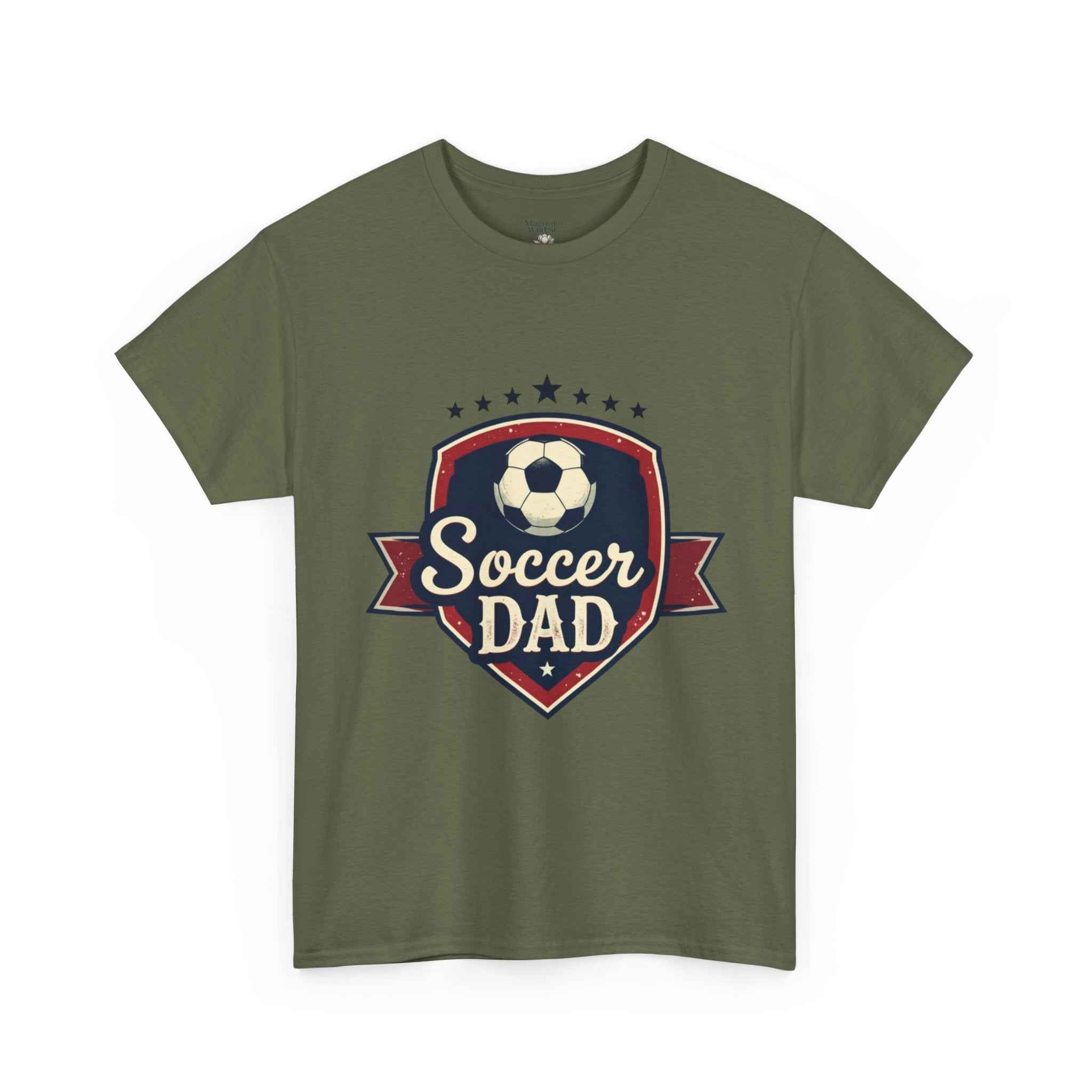 Retro Badge Style: The Vintage Soccer Dad Shield Tee