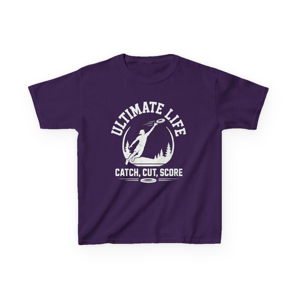 Ultimate Life Kids Tee — “Catch, Cut, Score” Ultimate Frisbee Youth Shirt - Magnolia Wild SC
