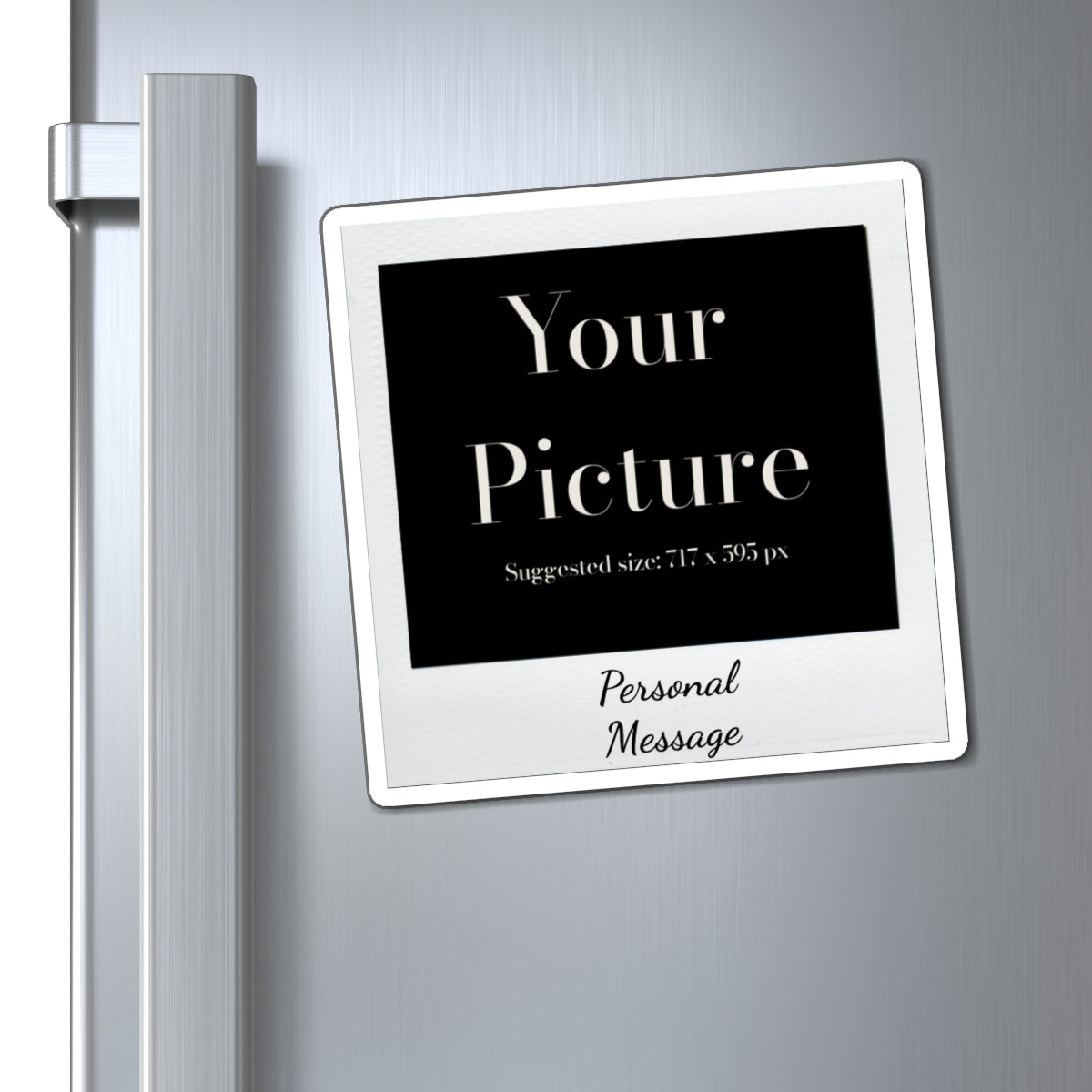 Personal Photo Polaroid Magnet — Custom Picture & Message Refrigerator Magnet - Magnolia Wild SC