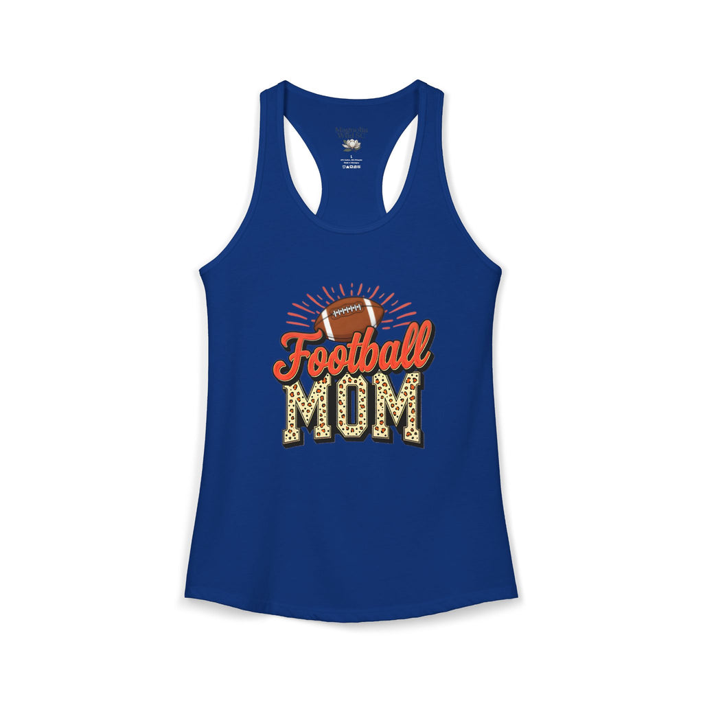 Football Mom Racerback Tank – Personalized Name & Number Option | Lightweight Women’s Football Tank Top - Magnolia Wild SC