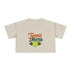 Tennis Mama Crop Tee | Retro Tennis Graphic, Mom Sports Top - Magnolia Wild SC