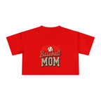 Baseball Mom Cheetah Print Women's Crop Tee - Magnolia Wild SC