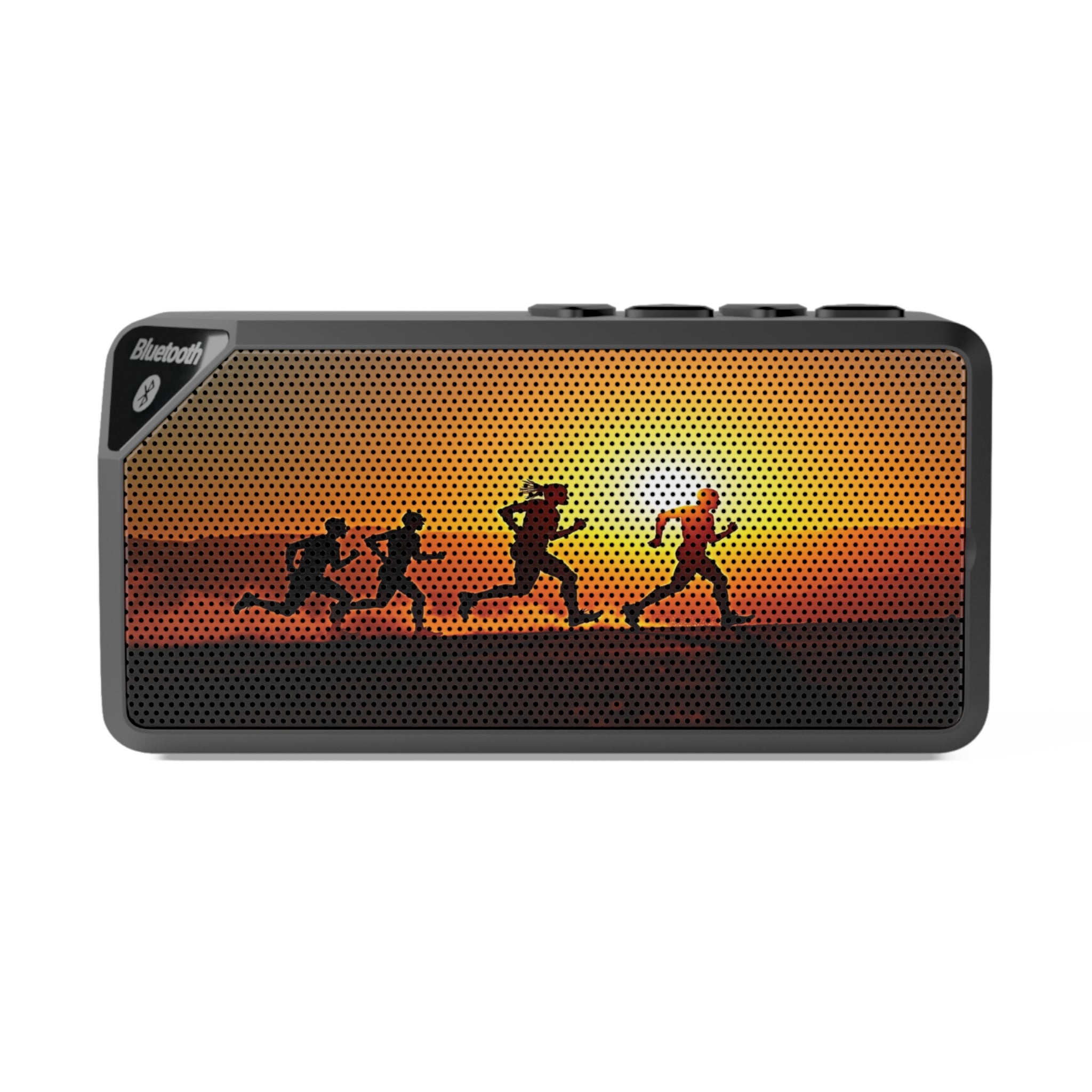 Jabba Bluetooth Speaker — Sunset Running Silhouette Portable Speaker - Magnolia Wild SC