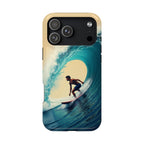 Surfer Riding a Wave iPhone Case — Magnetic Impact-Resistant - Magnolia Wild SC