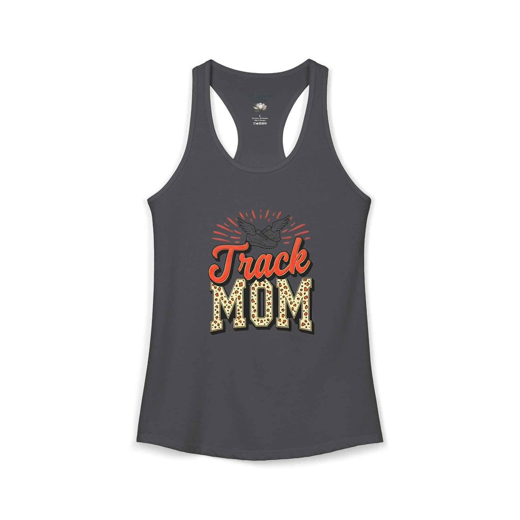 Track Mom Racerback Tank – Personalized Name & Number Option