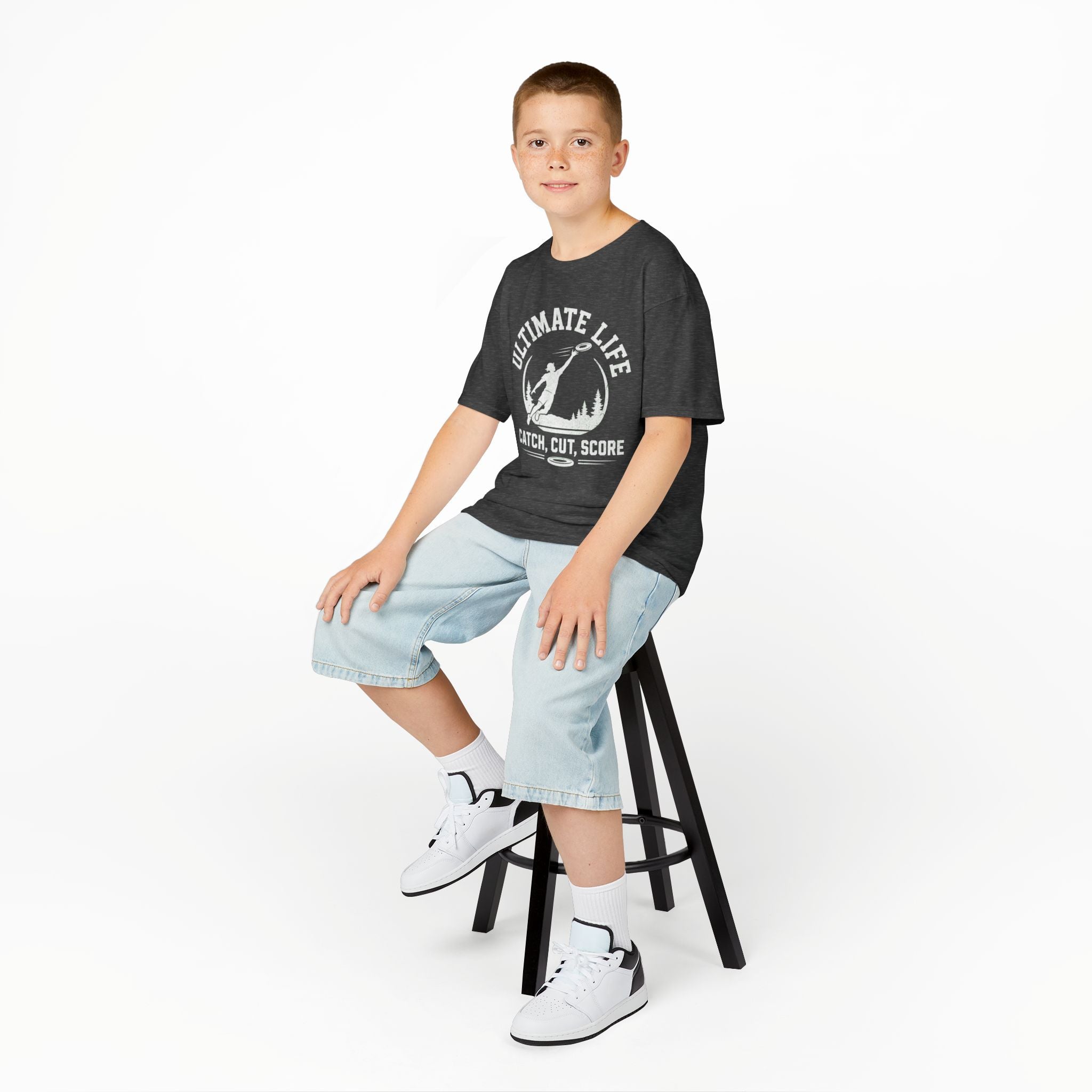Ultimate Life Kids Tee — “Catch, Cut, Score” Ultimate Frisbee Youth Shirt - Magnolia Wild SC