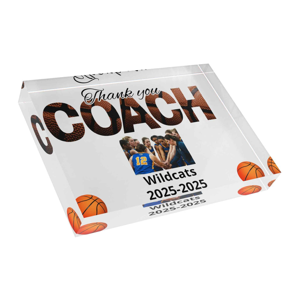 Thank You Coach Photo Block | Basketball