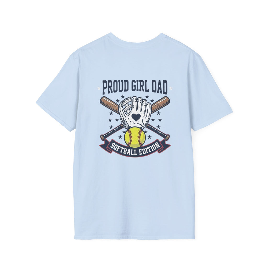 Proud Girl Dad Softball T-Shirt — Proud Dad of a Softball Player - Magnolia Wild SC