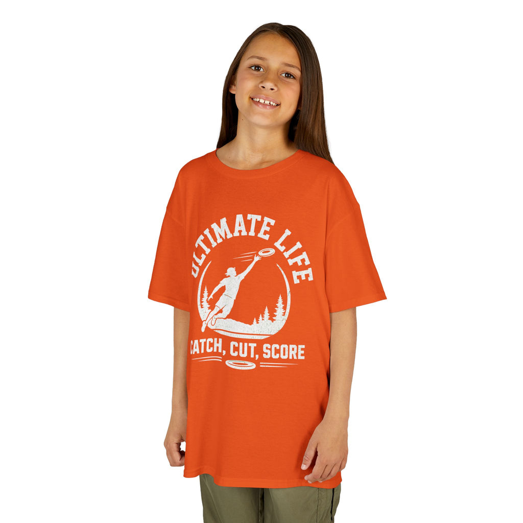 Ultimate Life Kids Tee — “Catch, Cut, Score” Ultimate Frisbee Youth Shirt - Magnolia Wild SC