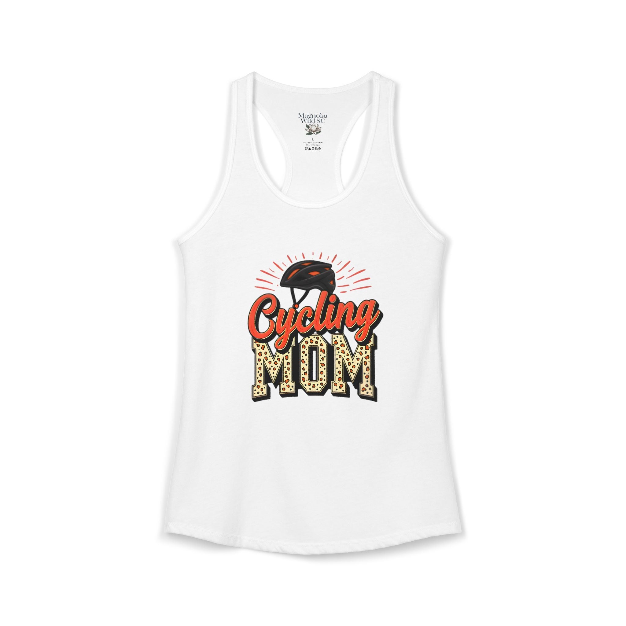 Personalized Cycling Mom Racerback Tank – Personalized Name & Number Option | Lightweight Women’s Cycling Tank TopCycling Racerback Tank - Magnolia Wild SC