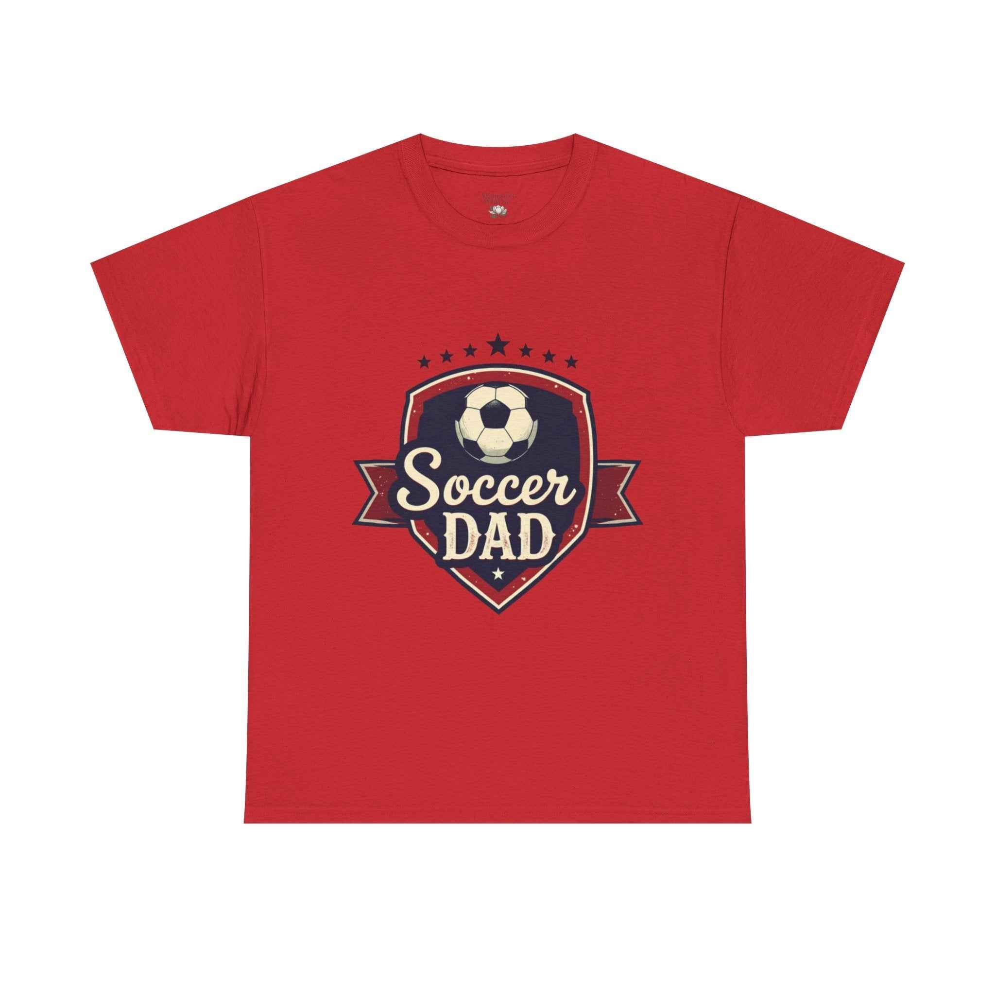 Retro Badge Style: The Vintage Soccer Dad Shield Tee