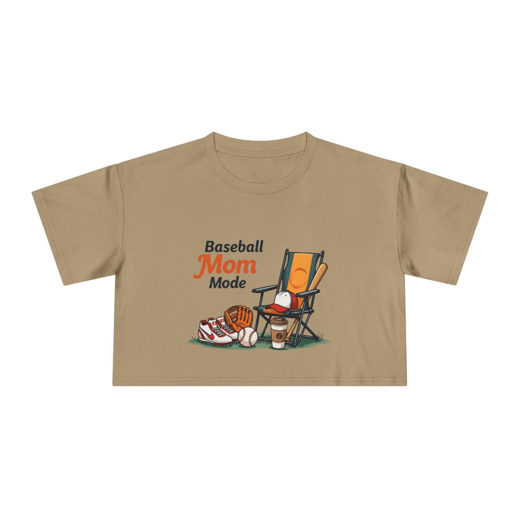Baseball Mom Mode Crop Tee - Magnolia Wild SC