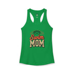 Swim Mom Racerback Tank – Personalized Name & Number Option