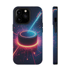 Neon Laser Hockey Puck Impact-Resistant Phone Case - Magnolia Wild SC