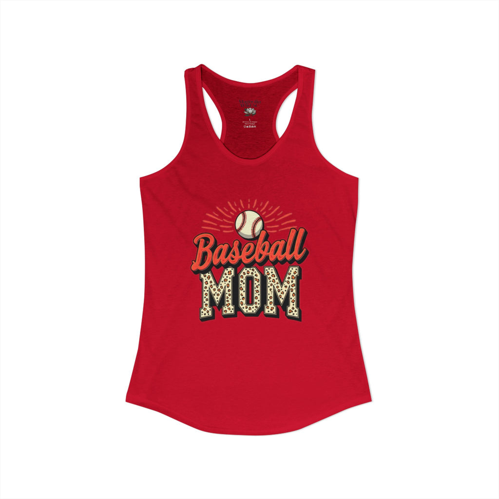 Baseball Mom Racerback Tank – Personalized Name & Number Option - Magnolia Wild SC