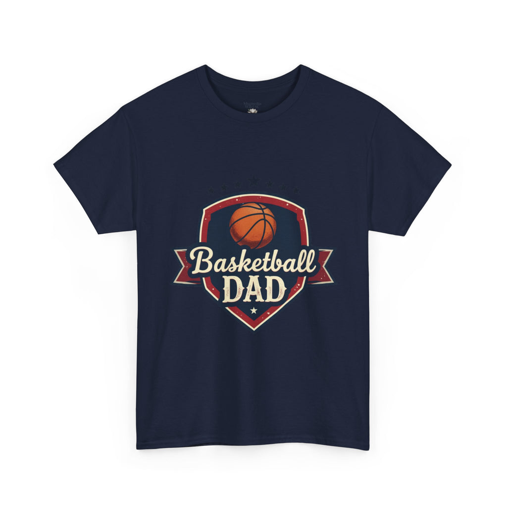 Retro Court Style: The Vintage Basketball Dad Shield Tee - Magnolia Wild SC