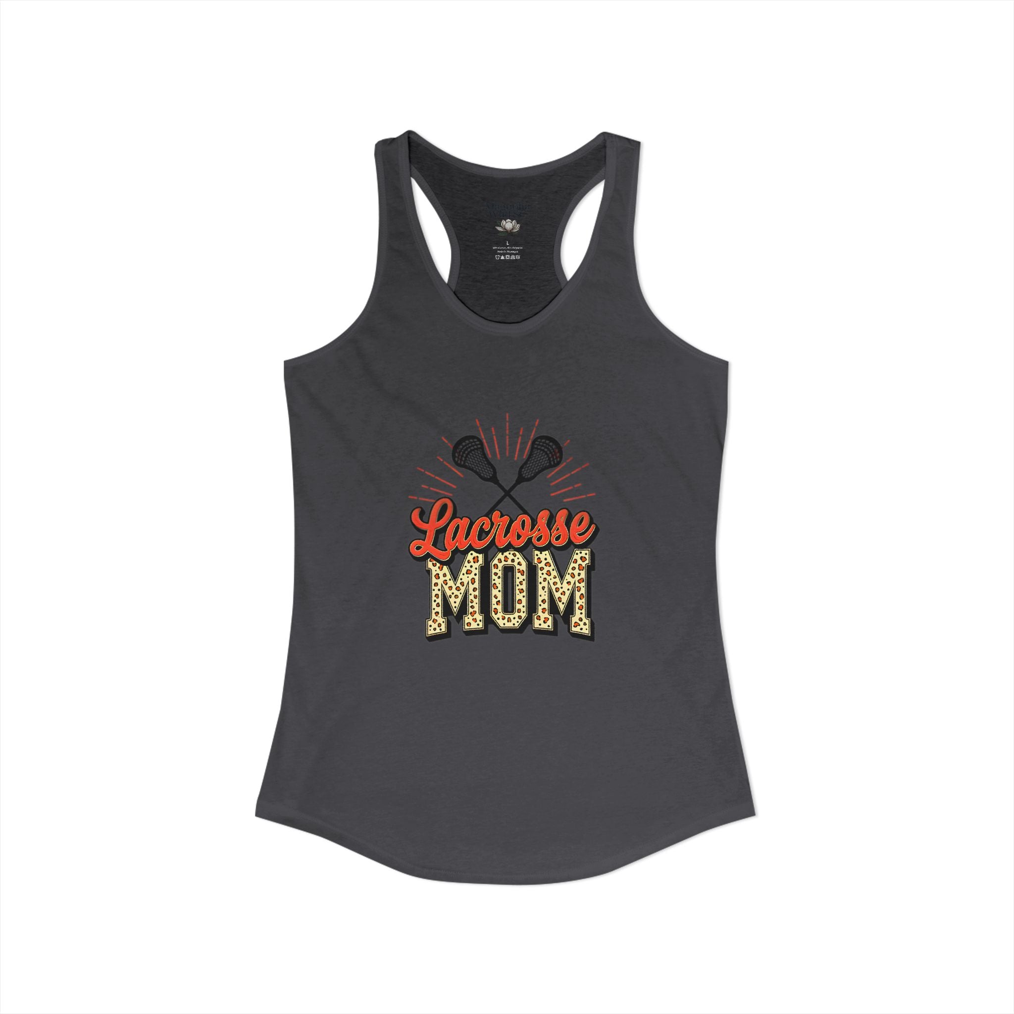 Lacrosse Mom Racerback Tank – Personalized Name & Number Option - Magnolia Wild SC