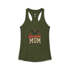 Lacrosse Mom Racerback Tank – Personalized Name & Number Option