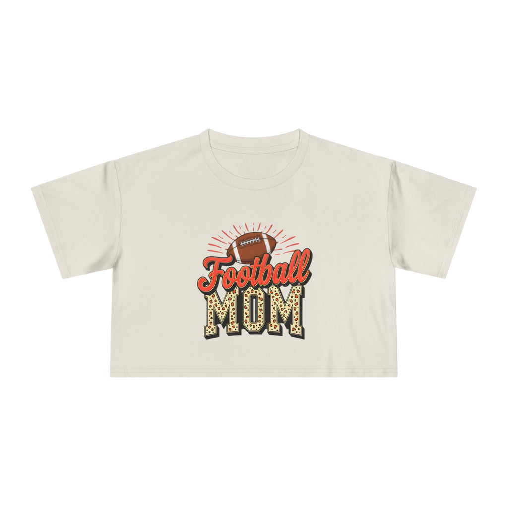 Football Mom Cheetah Print Crop Tee - Magnolia Wild SC