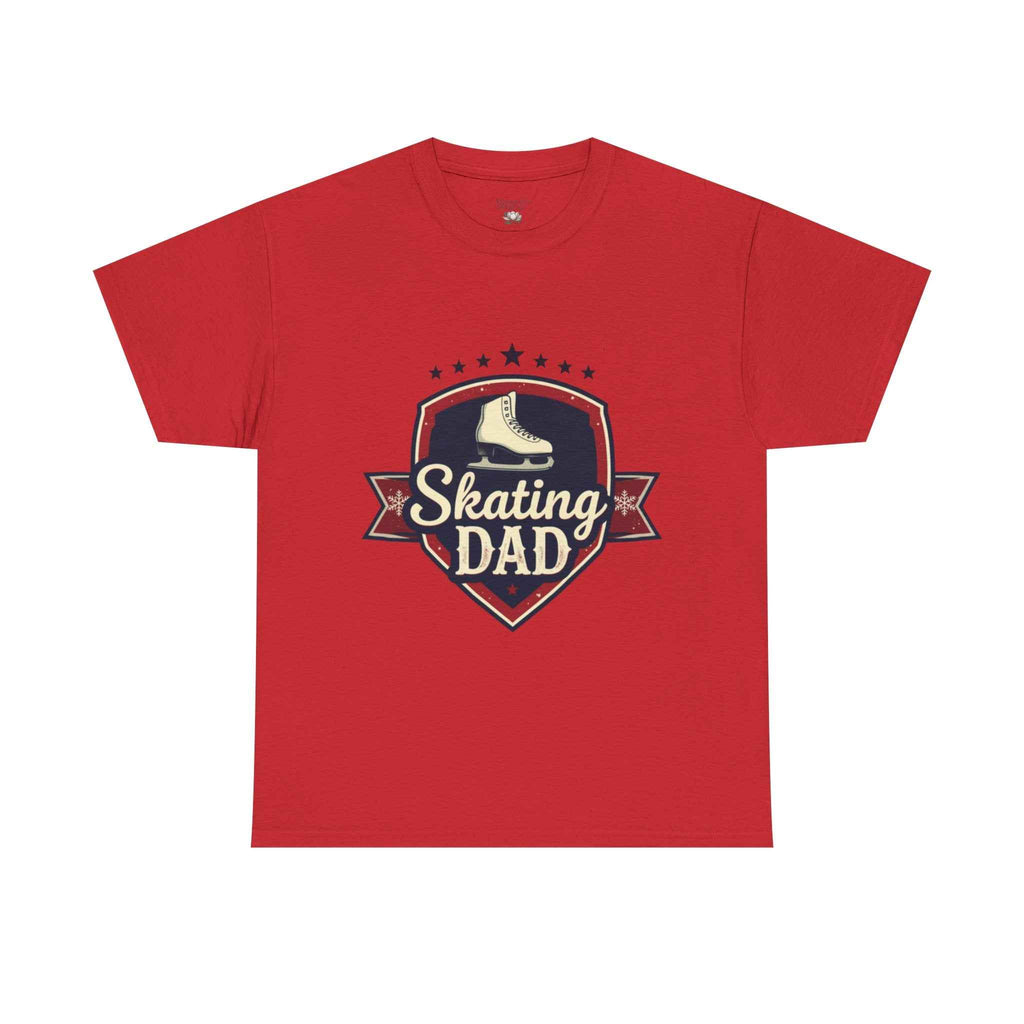 Retro Badge Style: The Vintage Figure Skating Dad Shield Tee