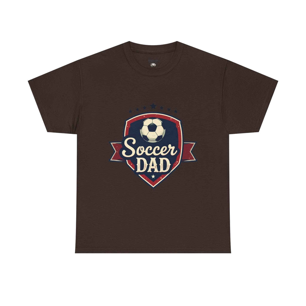 Retro Badge Style: The Vintage Soccer Dad Shield Tee