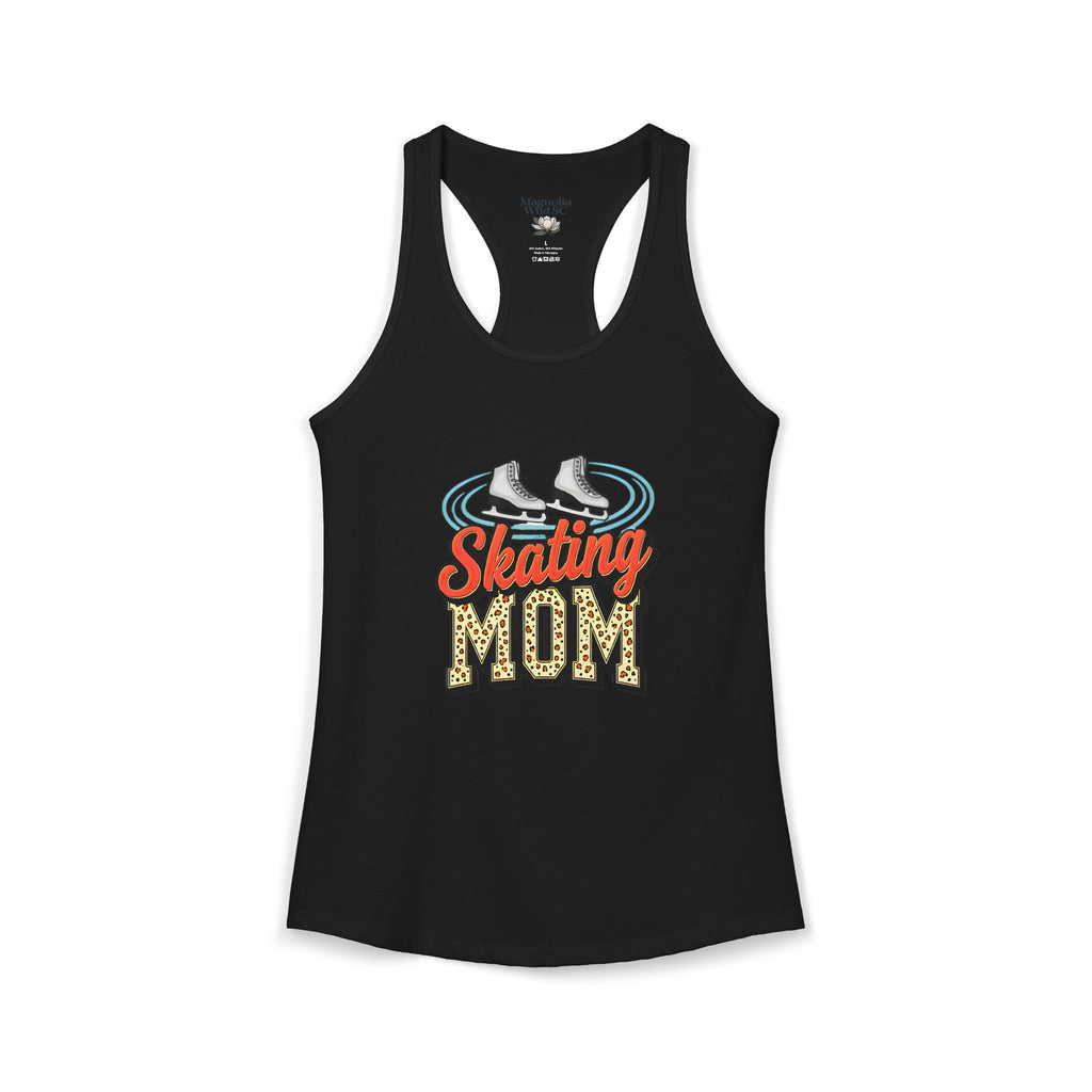 Figure Skating Mom Racerback Tank – Personalized Name & Number Option | Lightweight Women’s Figure Skating Tank Top - Magnolia Wild SC