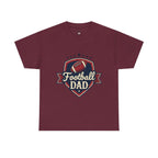 Retro Badge Style: The Vintage Football Dad Shield Tee