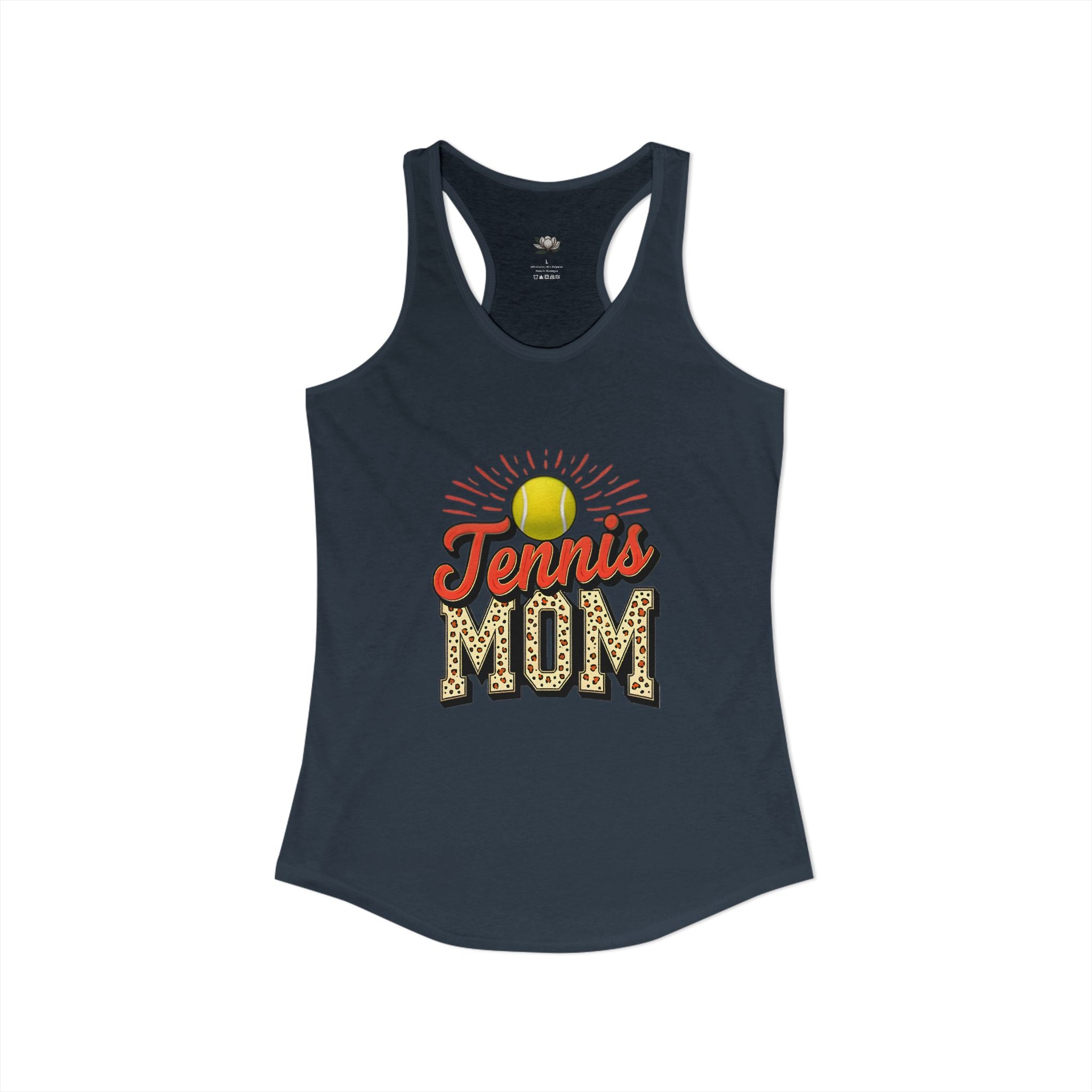Mom Tennis Mom Racerback Tank – Personalized Name & Number Option | Lightweight Women’s Tennis Tank Top - Magnolia Wild SC