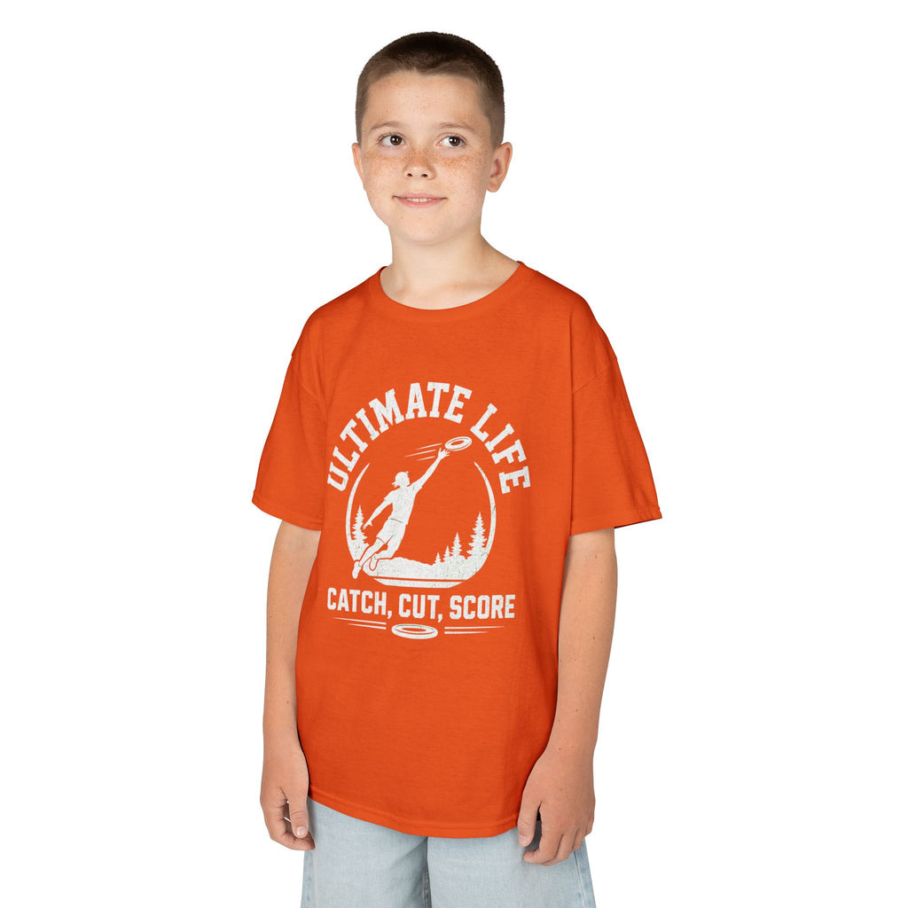 Ultimate Life Kids Tee — “Catch, Cut, Score” Ultimate Frisbee Youth Shirt - Magnolia Wild SC