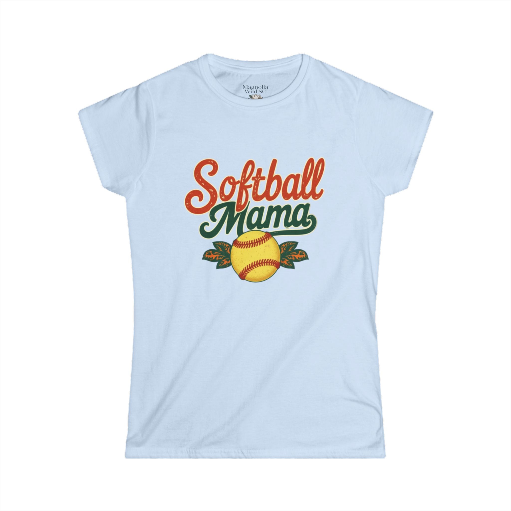Retro Softball Mom Shirt - Vintage Style Shirt for Proud Softball Moms