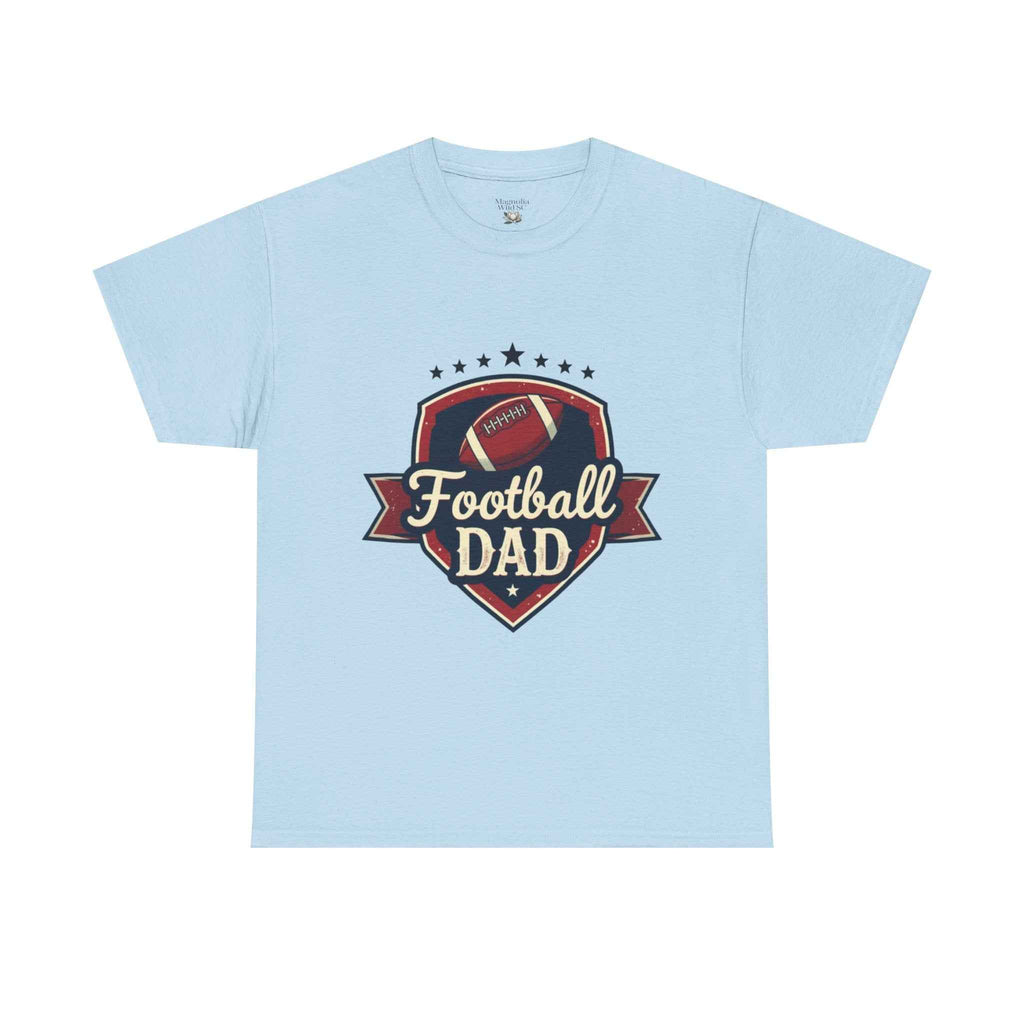 Retro Badge Style: The Vintage Football Dad Shield Tee