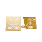 Personalized Golf Club Cufflinks — Custom Name Engraving - Magnolia Wild SC