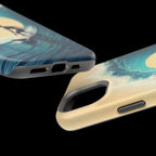 Surfer Riding a Wave iPhone Case — Magnetic Impact-Resistant - Magnolia Wild SC