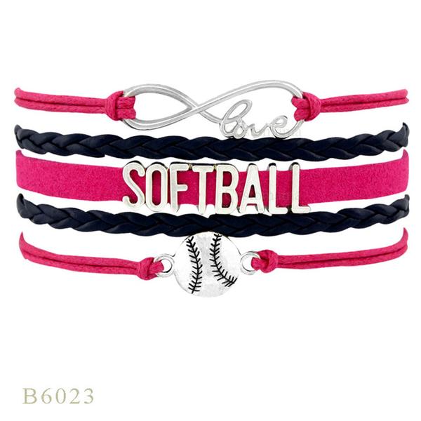 Softball Team Spirit Braided Bracelet — For Fans and Families - Magnolia Wild SC