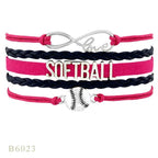 Softball Team Spirit Braided Bracelet — For Fans and Families - Magnolia Wild SC