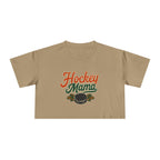 Hockey Mama Crop Tee | Retro Hockey Graphic, Mom Sports Top - Magnolia Wild SC