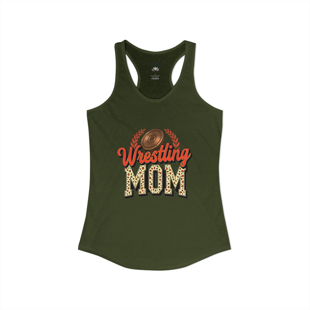 Wrestling Mom Racerback Tank – Personalized Name & Number Option | Lightweight Women’s Wrestling Tank Top - Magnolia Wild SC
