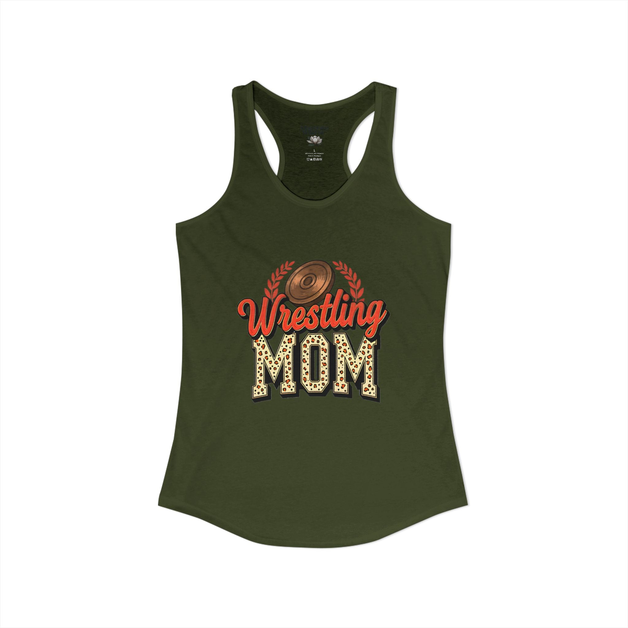 Wrestling Mom Racerback Tank – Personalized Name & Number Option | Lightweight Women’s Wrestling Tank Top - Magnolia Wild SC