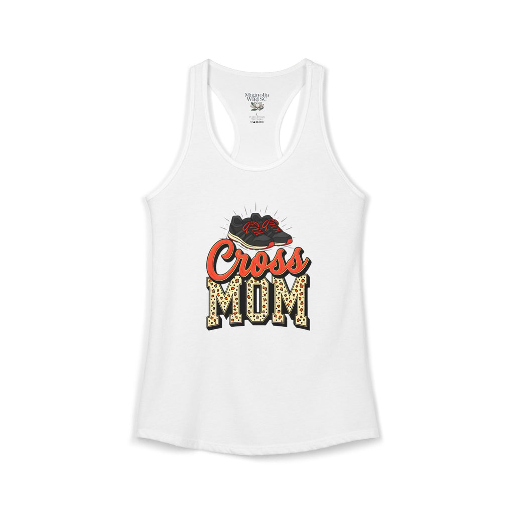 Mom Cross Country Mom Racerback Tank – Personalized Name & Number Option - Magnolia Wild SC