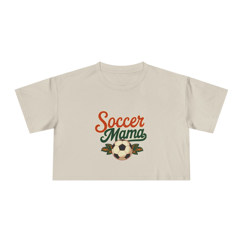Soccer Mama Crop Tee | Retro Soccer Graphic, Mom Sports Top - Magnolia Wild SC