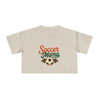 Soccer Mama Crop Tee | Retro Soccer Graphic, Mom Sports Top - Magnolia Wild SC