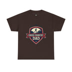 Retro Badge Style: The Vintage Cross Country Dad Shield Tee - Magnolia Wild SC