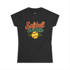 Retro Softball Mom Shirt - Vintage Style Shirt for Proud Softball Moms - Magnolia Wild SC