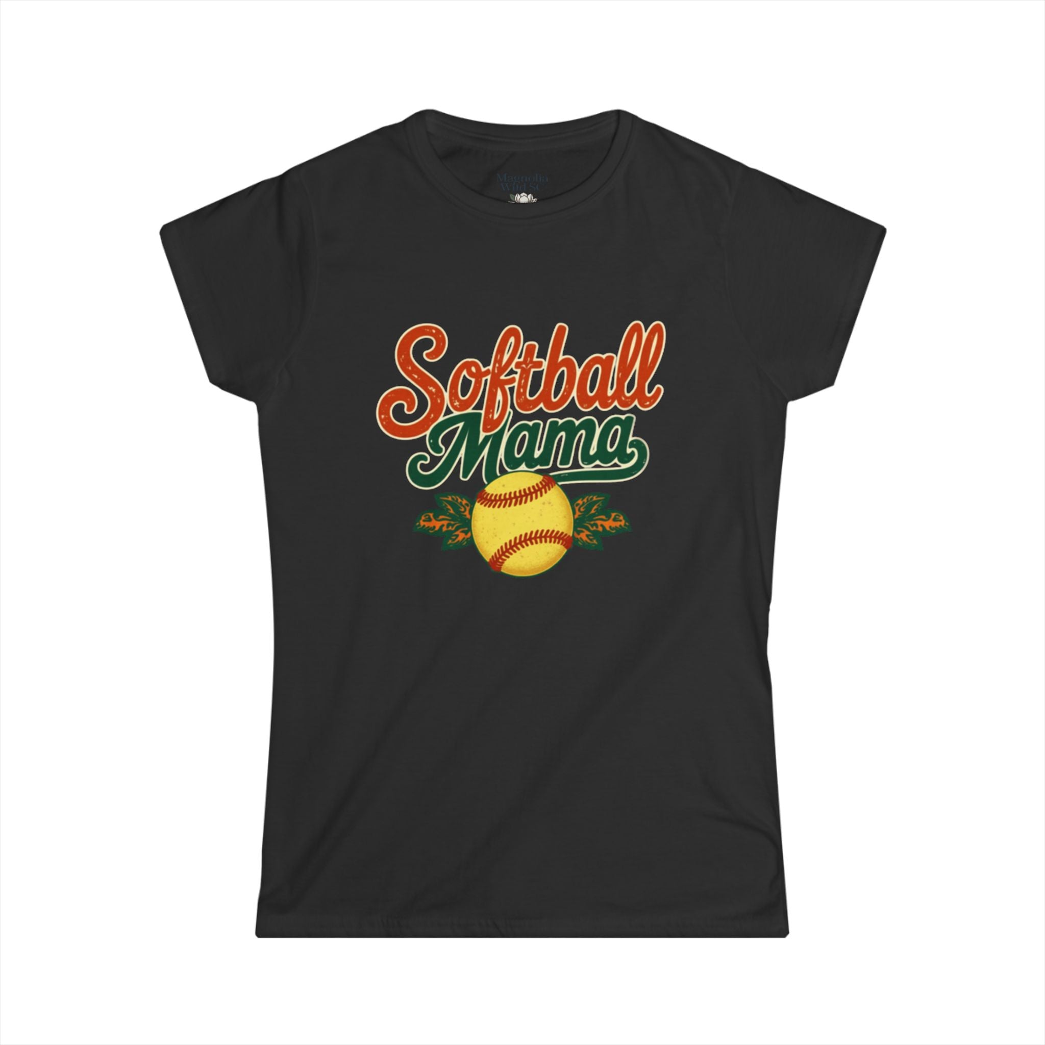 Retro Softball Mom Shirt - Vintage Style Shirt for Proud Softball Moms
