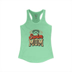 Swim Mom Racerback Tank – Personalized Name & Number Option